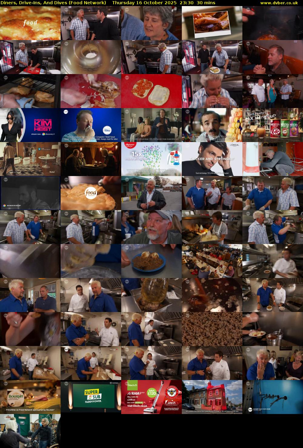 Diners, Drive-Ins, And Dives (Food Network) Thursday 16 October 2025 23:30 - 00:00