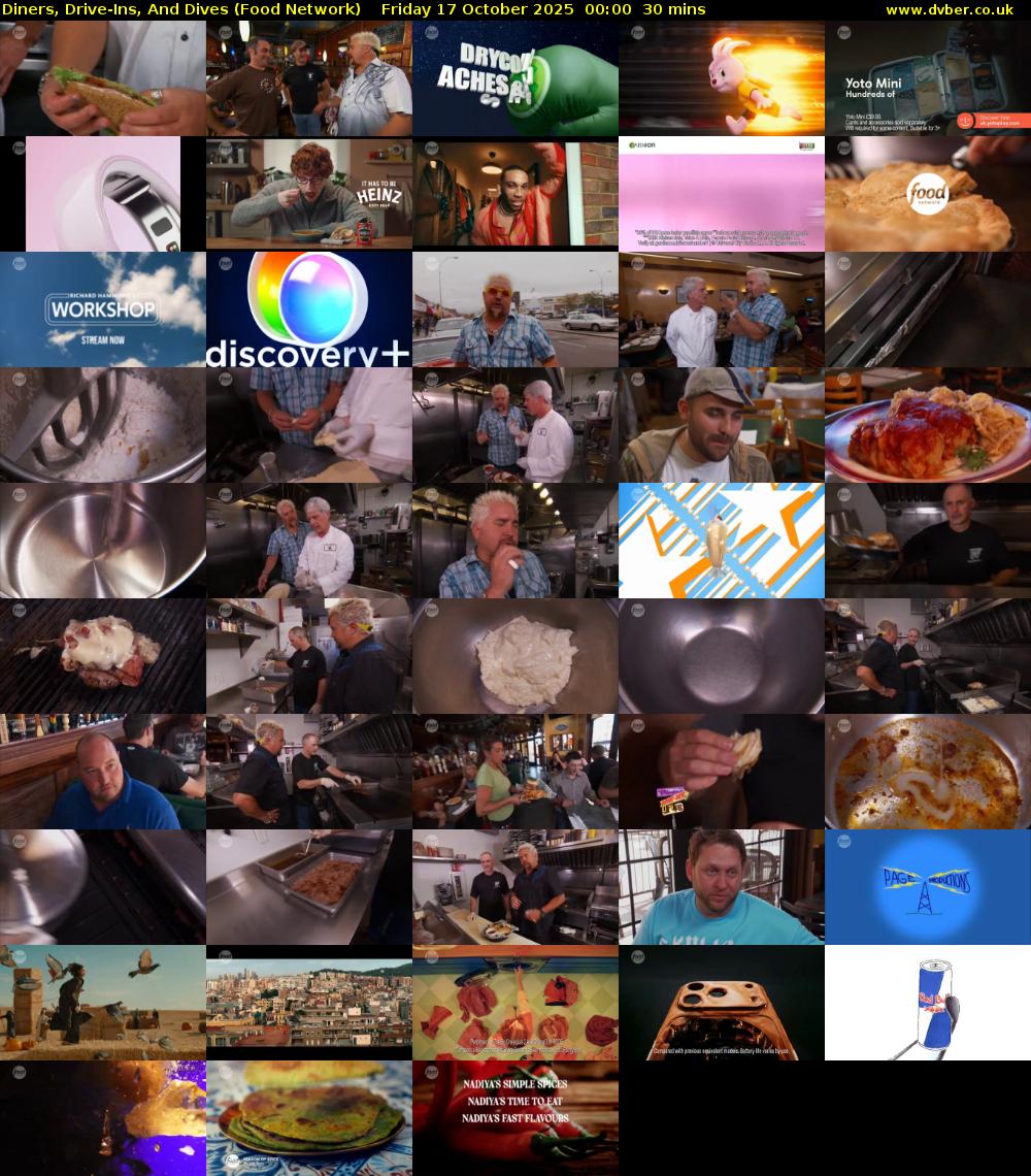 Diners, Drive-Ins, And Dives (Food Network) Friday 17 October 2025 00:00 - 00:30