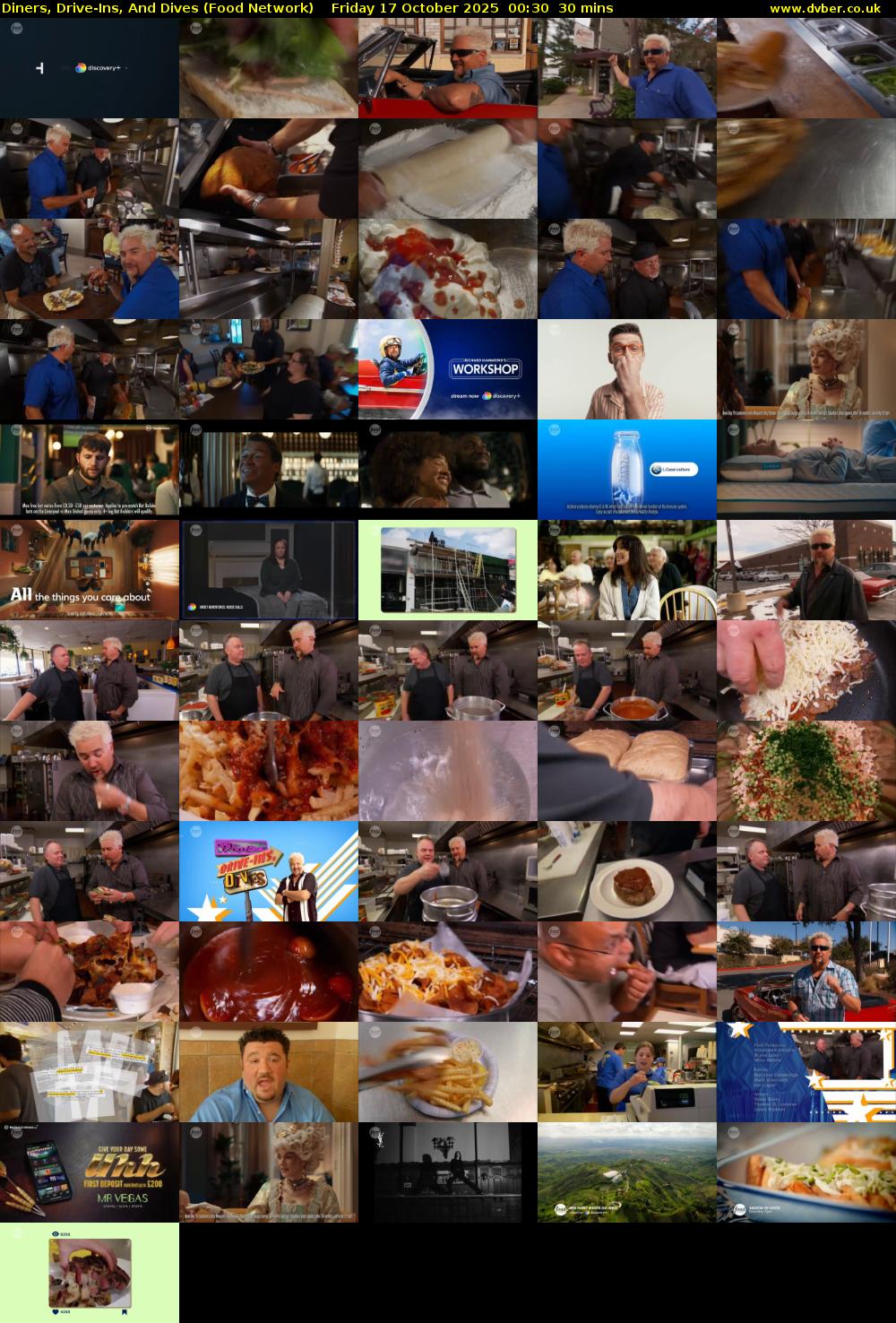 Diners, Drive-Ins, And Dives (Food Network) Friday 17 October 2025 00:30 - 01:00