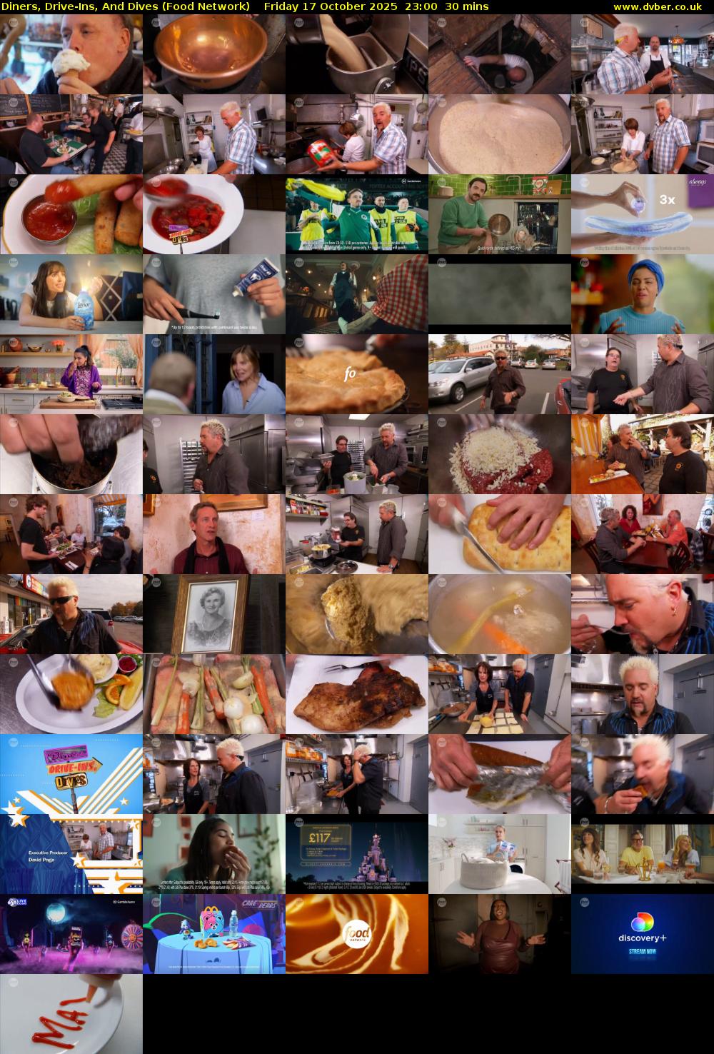 Diners, Drive-Ins, And Dives (Food Network) Friday 17 October 2025 23:00 - 23:30