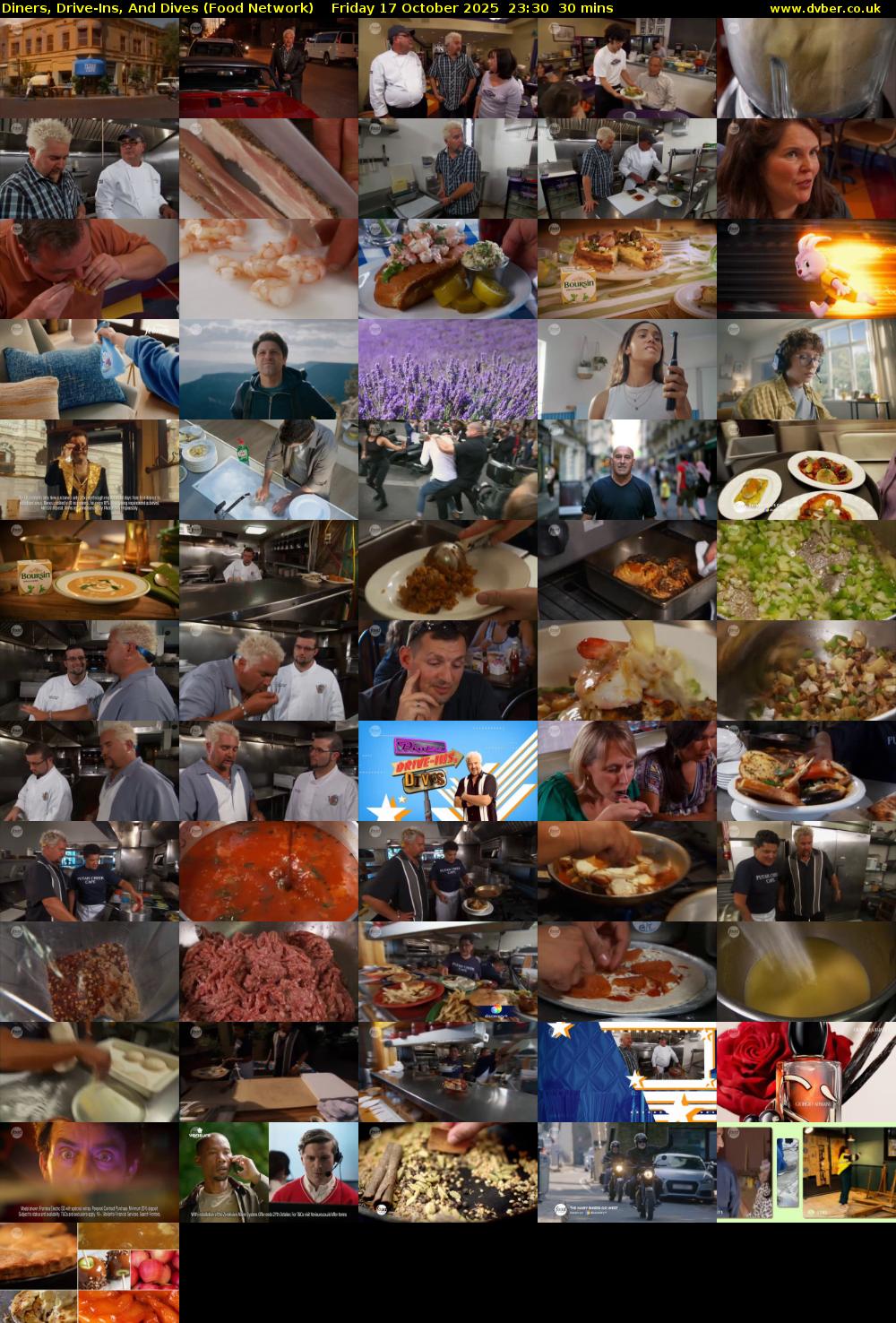 Diners, Drive-Ins, And Dives (Food Network) Friday 17 October 2025 23:30 - 00:00