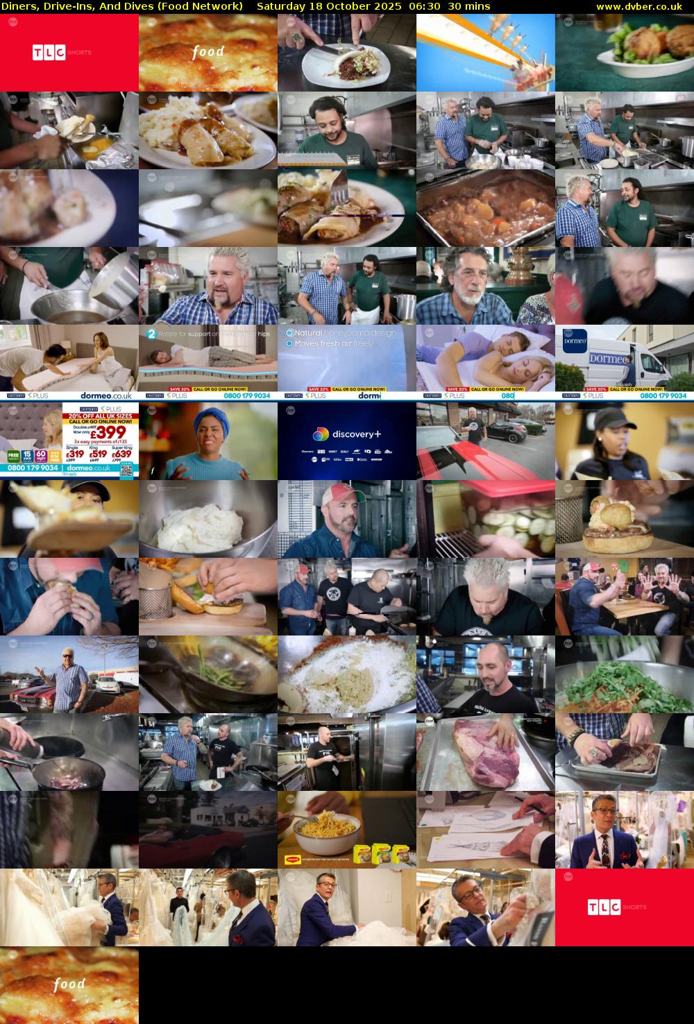 Diners, Drive-Ins, And Dives (Food Network) Saturday 18 October 2025 06:30 - 07:00