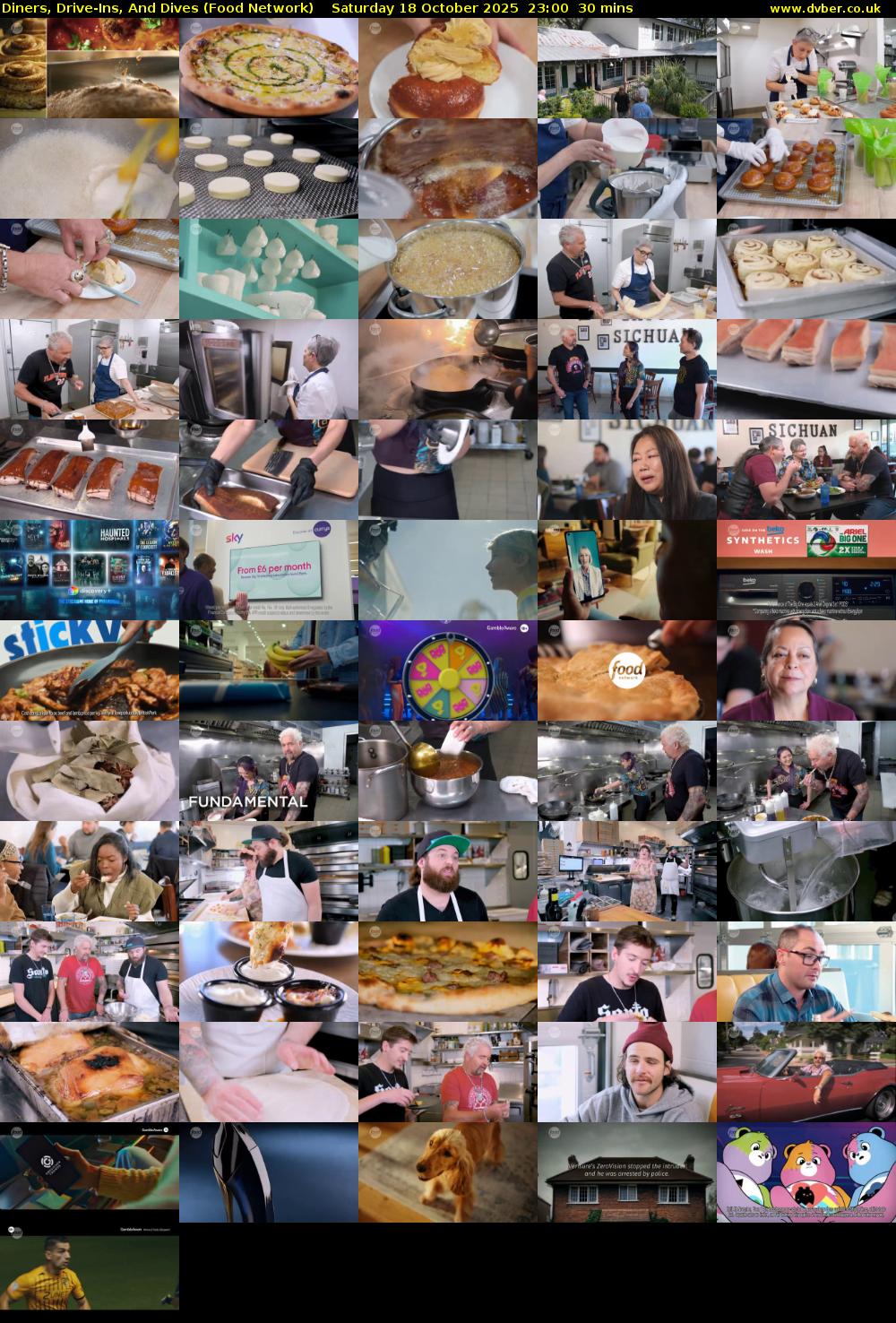 Diners, Drive-Ins, And Dives (Food Network) Saturday 18 October 2025 23:00 - 23:30