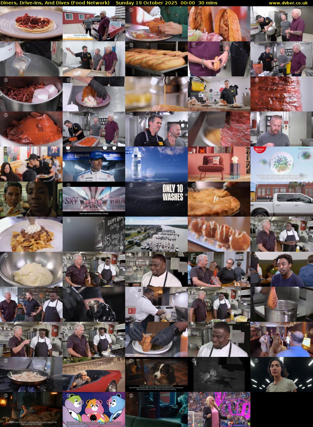 Diners, Drive-Ins, And Dives (Food Network) Sunday 19 October 2025 00:00 - 00:30