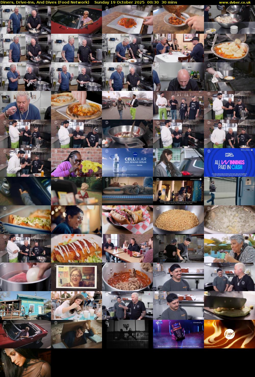 Diners, Drive-Ins, And Dives (Food Network) Sunday 19 October 2025 00:30 - 01:00