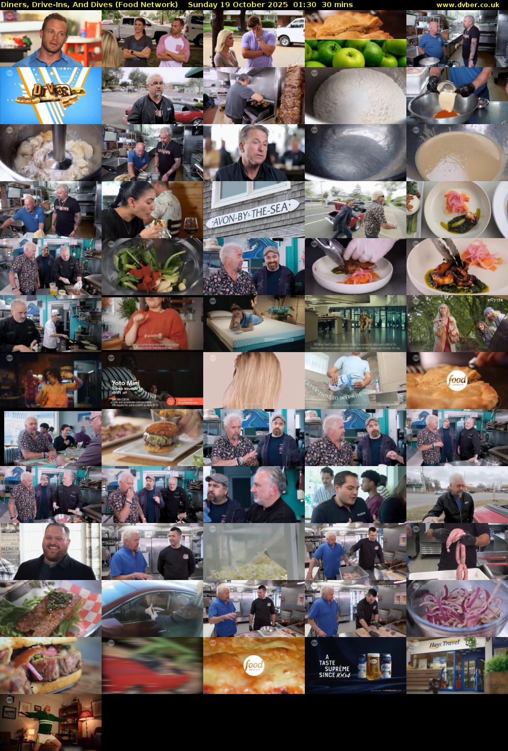 Diners, Drive-Ins, And Dives (Food Network) Sunday 19 October 2025 01:30 - 02:00