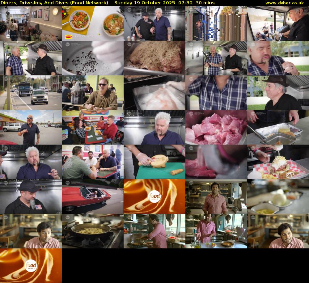 Diners, Drive-Ins, And Dives (Food Network) Sunday 19 October 2025 07:30 - 08:00