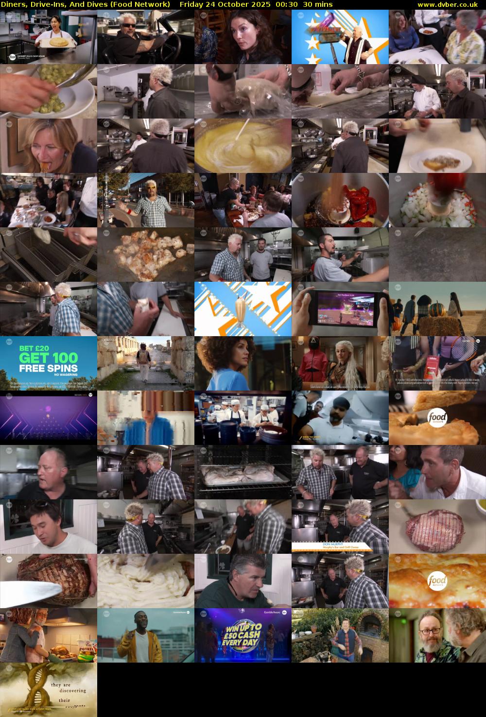 Diners, Drive-Ins, And Dives (Food Network) Friday 24 October 2025 00:30 - 01:00