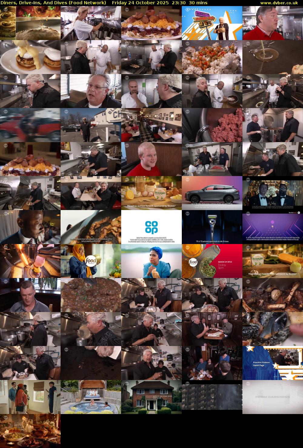Diners, Drive-Ins, And Dives (Food Network) Friday 24 October 2025 23:30 - 00:00
