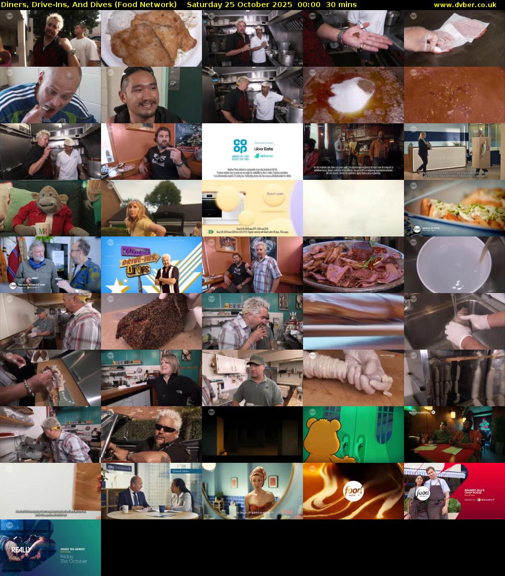 Diners, Drive-Ins, And Dives (Food Network) Saturday 25 October 2025 00:00 - 00:30