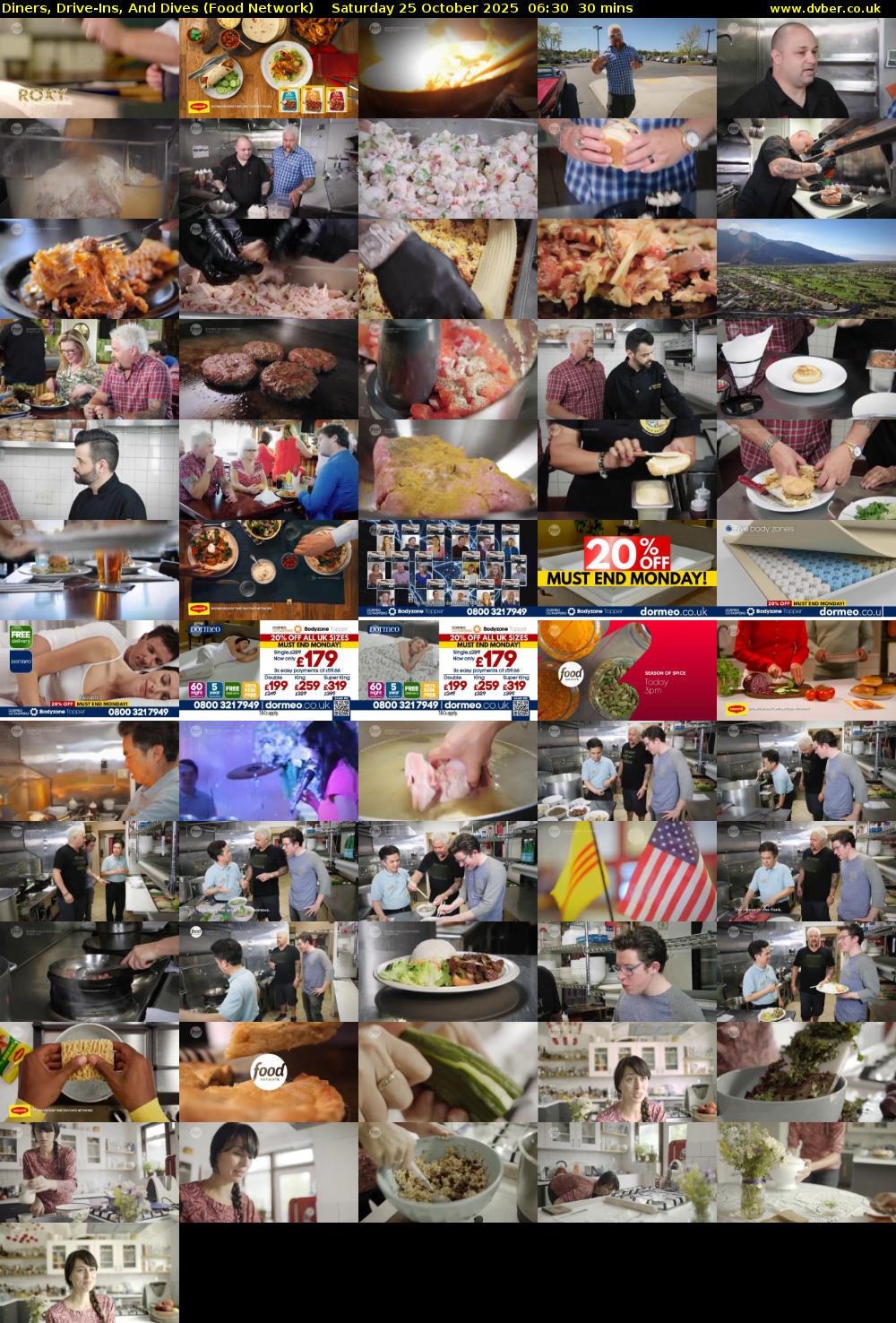 Diners, Drive-Ins, And Dives (Food Network) Saturday 25 October 2025 06:30 - 07:00