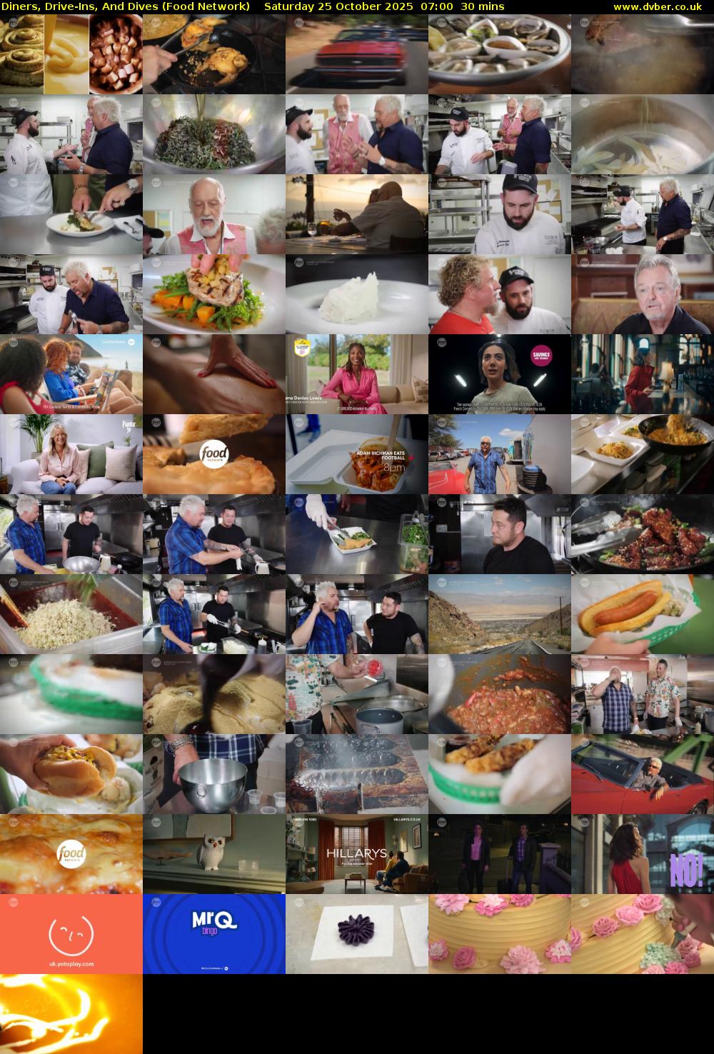 Diners, Drive-Ins, And Dives (Food Network) Saturday 25 October 2025 07:00 - 07:30