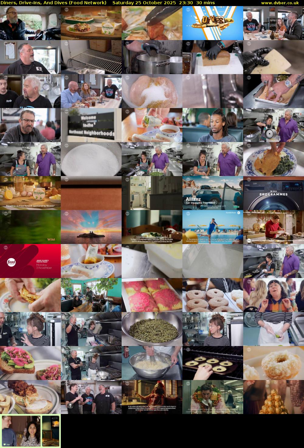 Diners, Drive-Ins, And Dives (Food Network) Saturday 25 October 2025 23:30 - 00:00