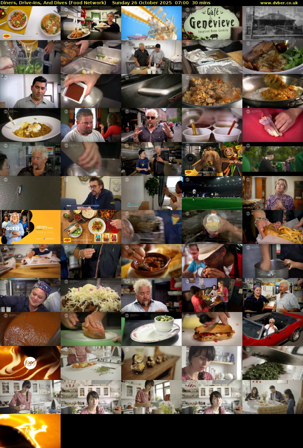 Diners, Drive-Ins, And Dives (Food Network) Sunday 26 October 2025 07:00 - 07:30