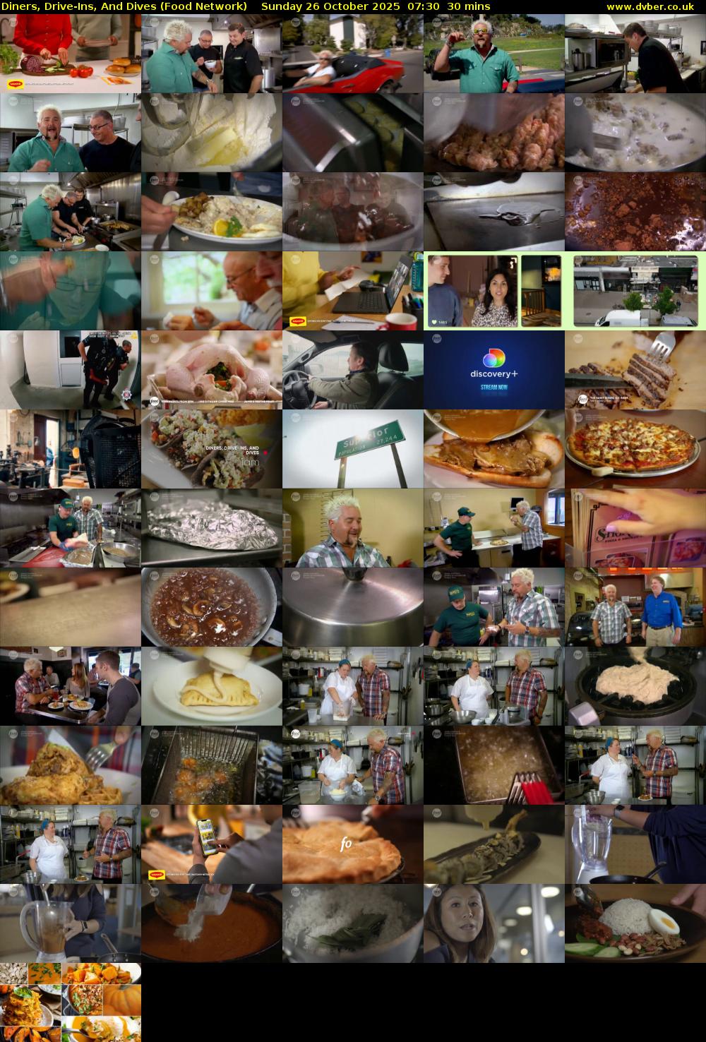 Diners, Drive-Ins, And Dives (Food Network) Sunday 26 October 2025 07:30 - 08:00