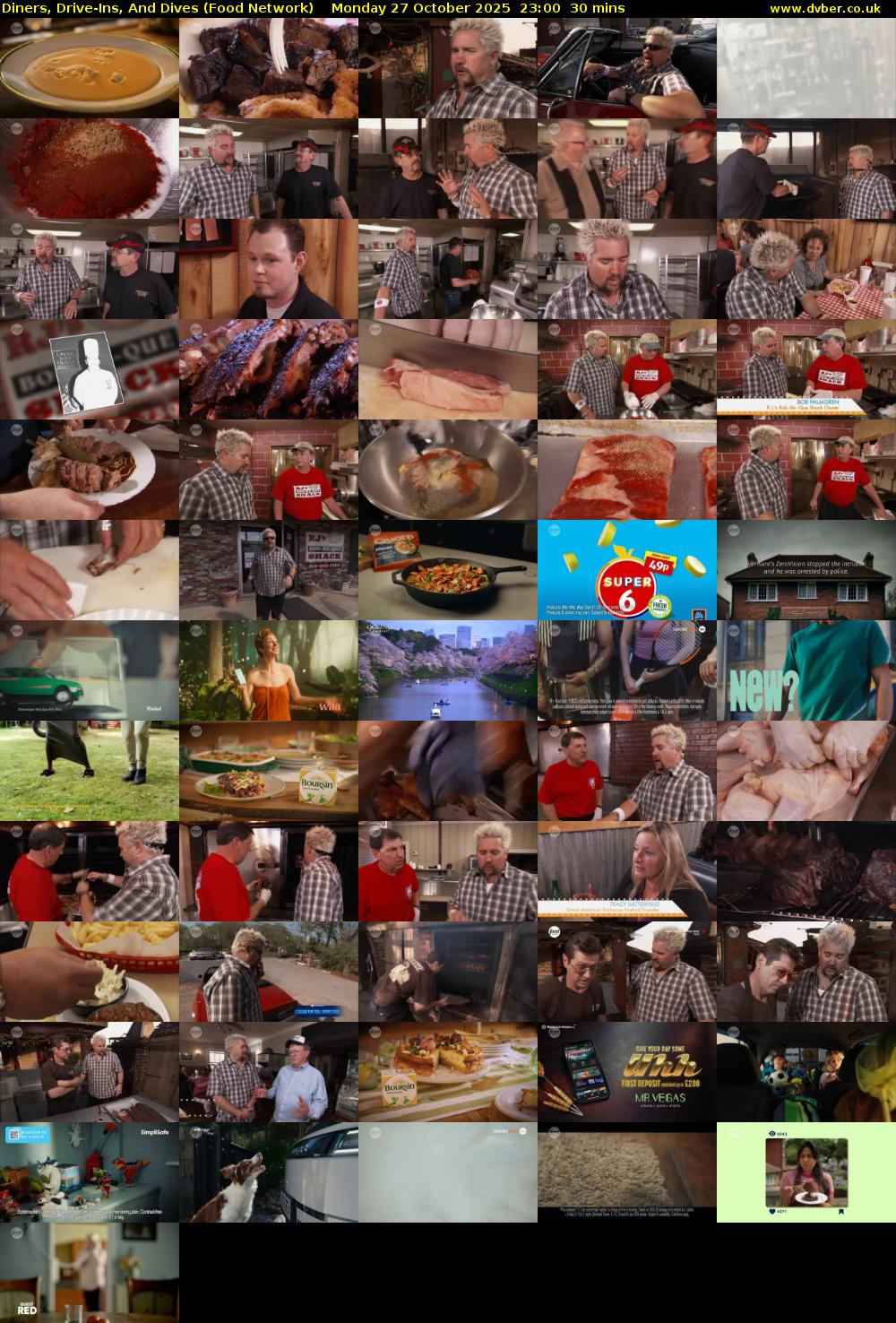 Diners, Drive-Ins, And Dives (Food Network) Monday 27 October 2025 23:00 - 23:30