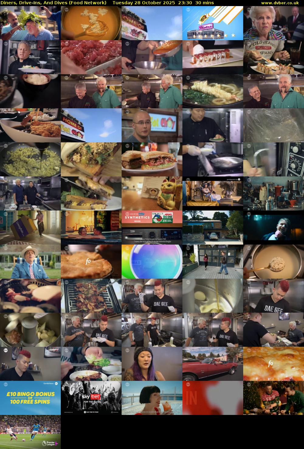 Diners, Drive-Ins, And Dives (Food Network) Tuesday 28 October 2025 23:30 - 00:00