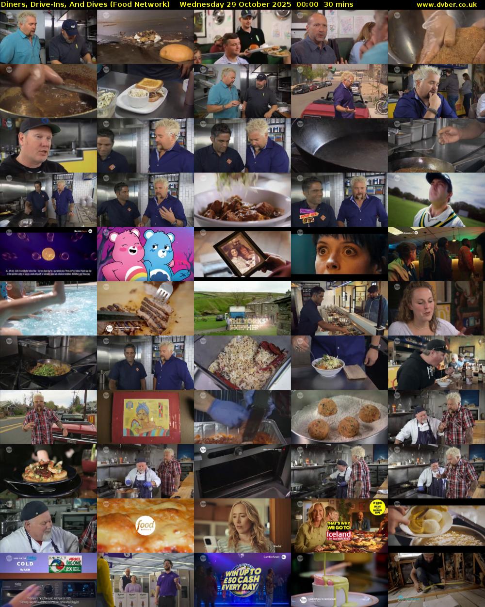 Diners, Drive-Ins, And Dives (Food Network) Wednesday 29 October 2025 00:00 - 00:30