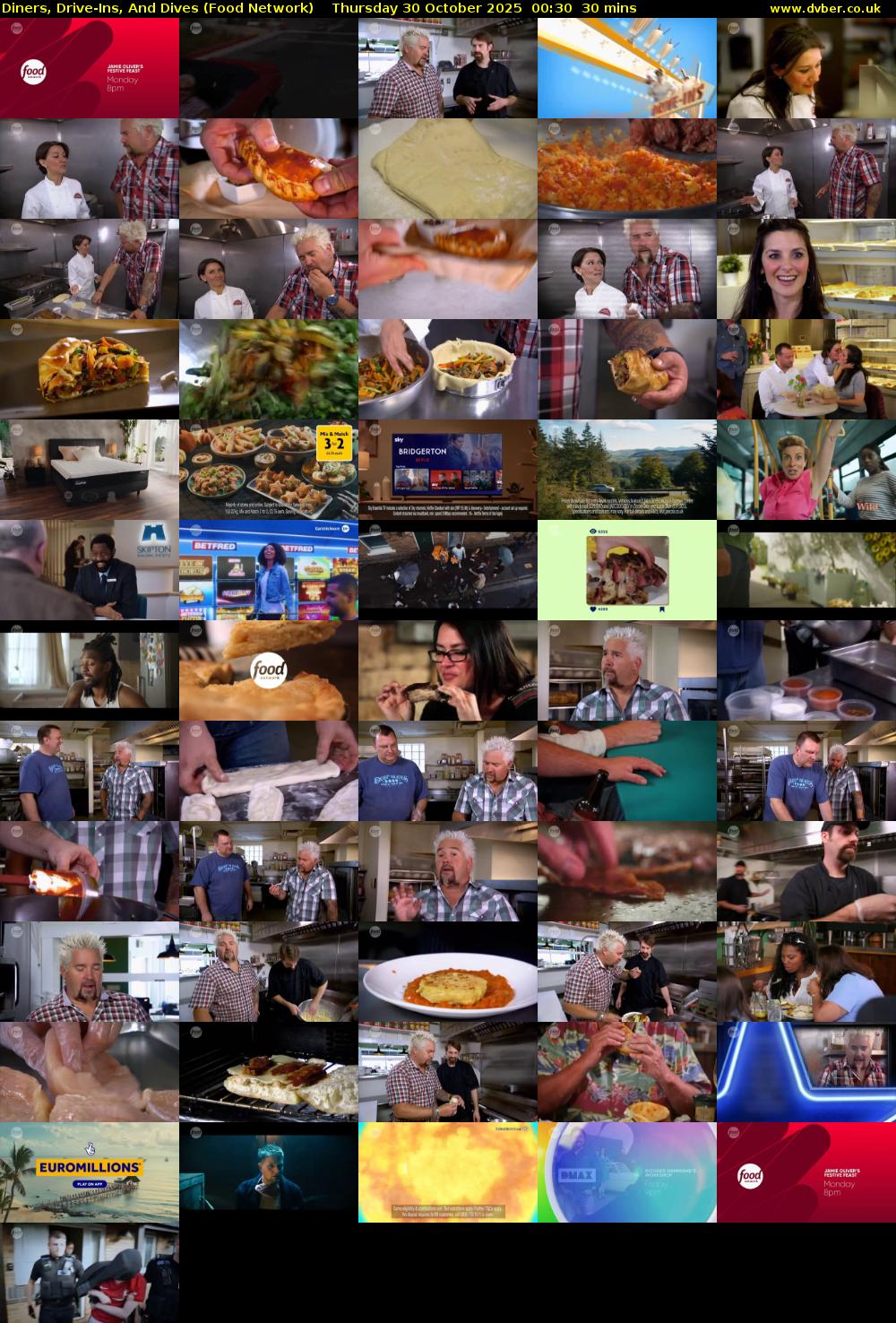 Diners, Drive-Ins, And Dives (Food Network) Thursday 30 October 2025 00:30 - 01:00