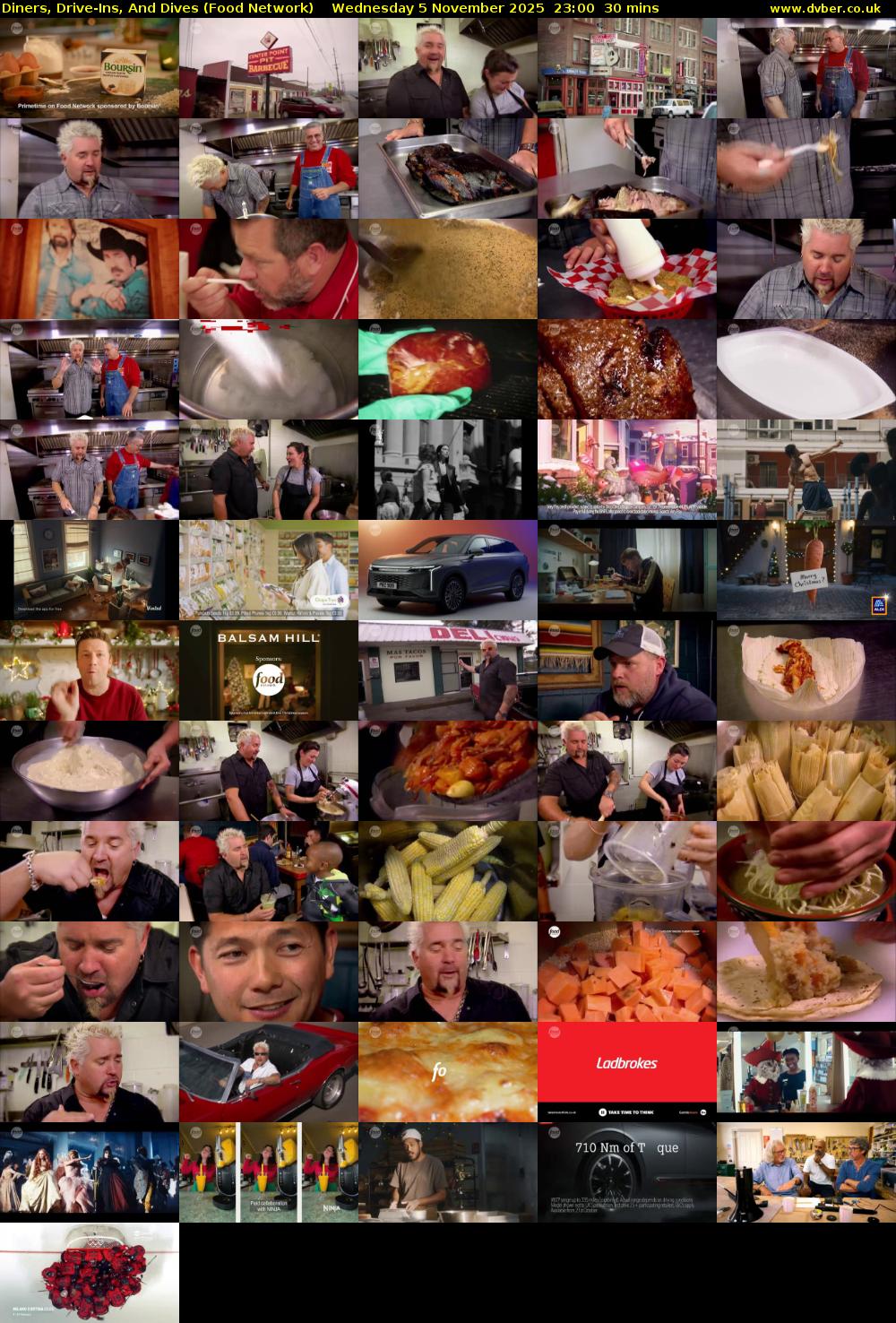 Diners, Drive-Ins, And Dives (Food Network) Wednesday 5 November 2025 23:00 - 23:30