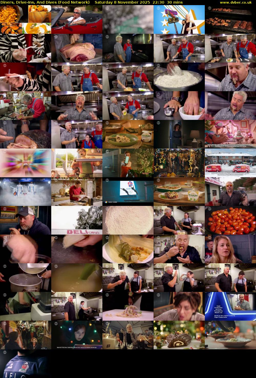 Diners, Drive-Ins, And Dives (Food Network) Saturday 8 November 2025 22:30 - 23:00