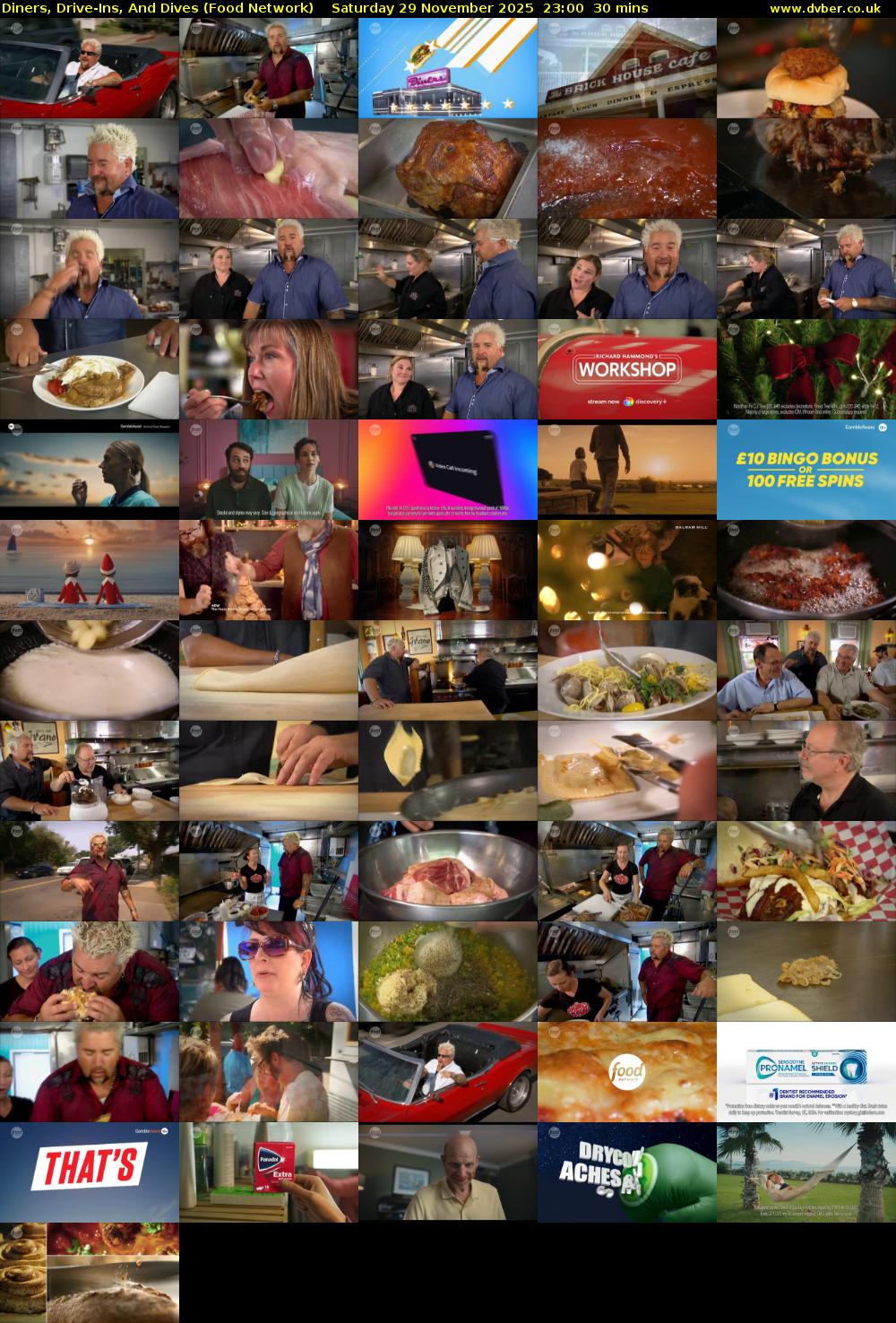 Diners, Drive-Ins, And Dives (Food Network) Saturday 29 November 2025 23:00 - 23:30