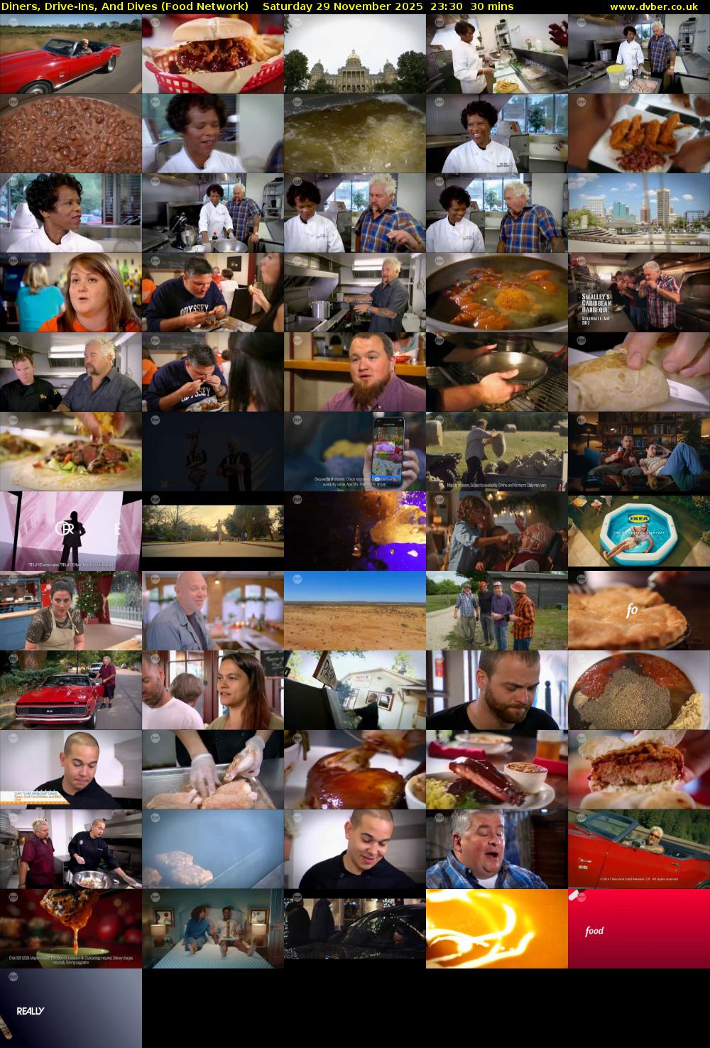 Diners, Drive-Ins, And Dives (Food Network) Saturday 29 November 2025 23:30 - 00:00
