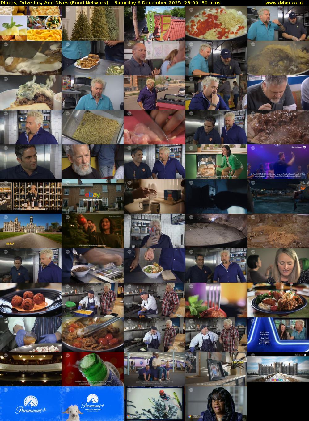 Diners, Drive-Ins, And Dives (Food Network) Saturday 6 December 2025 23:00 - 23:30