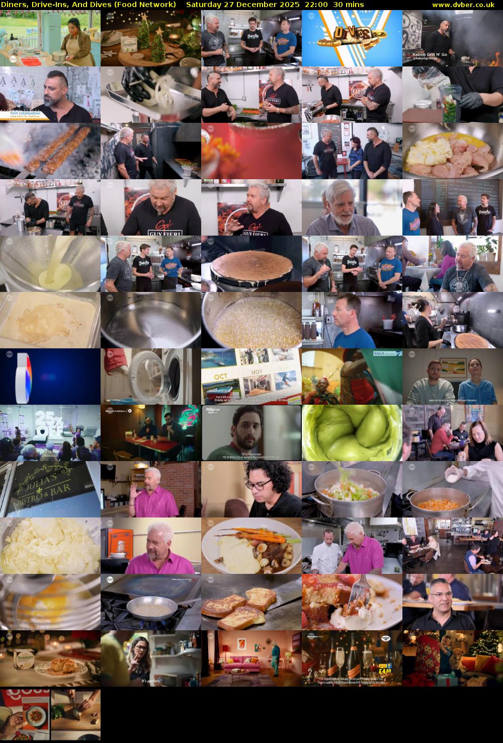 Diners, Drive-Ins, And Dives (Food Network) Saturday 27 December 2025 22:00 - 22:30