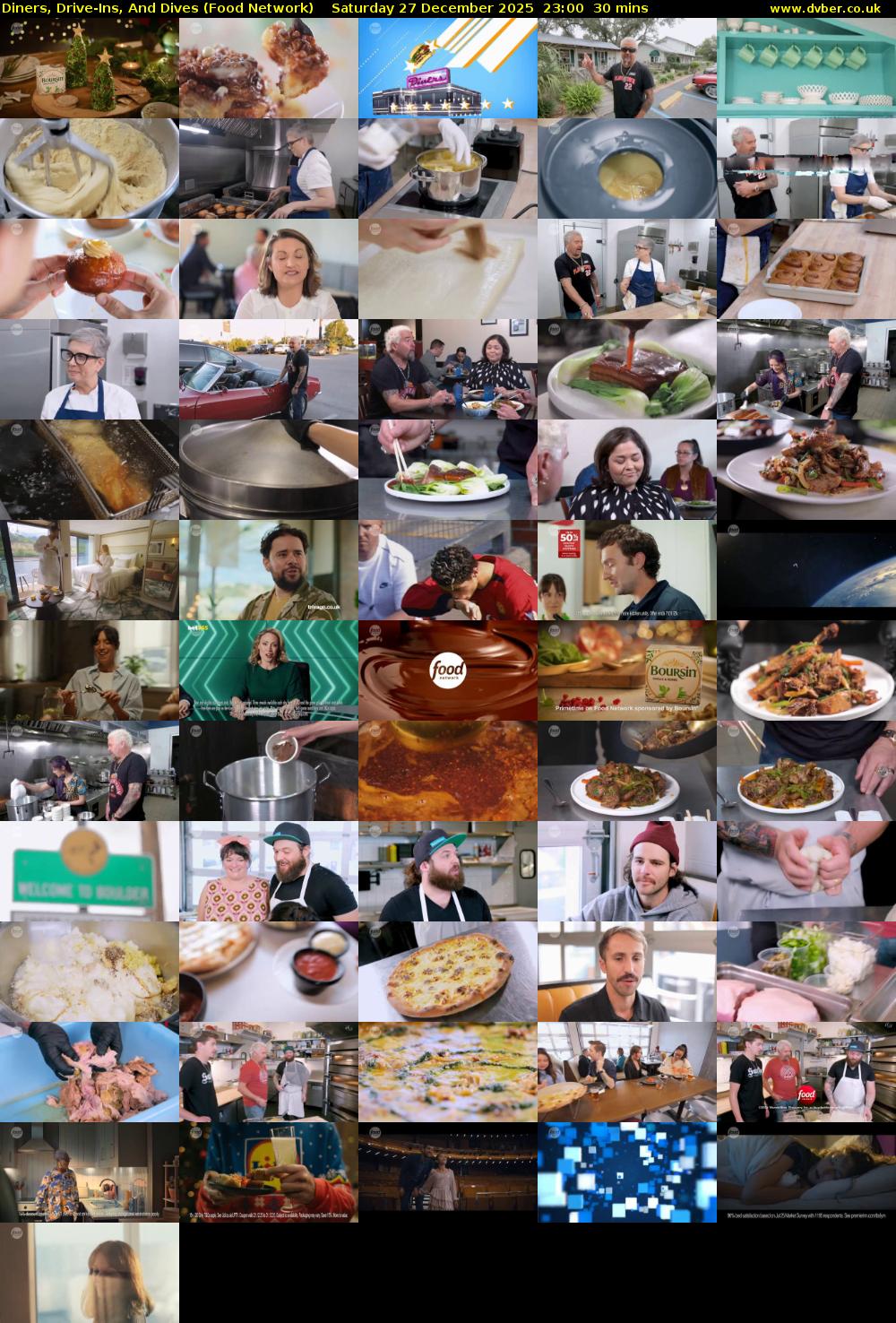 Diners, Drive-Ins, And Dives (Food Network) Saturday 27 December 2025 23:00 - 23:30