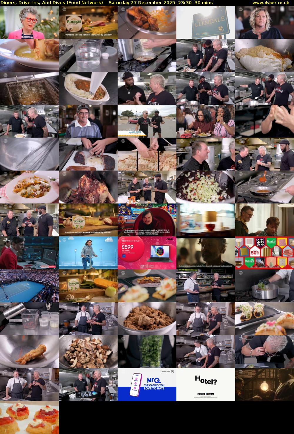 Diners, Drive-Ins, And Dives (Food Network) Saturday 27 December 2025 23:30 - 00:00