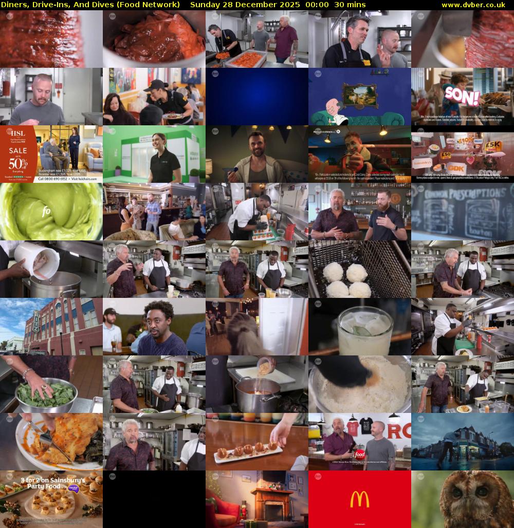 Diners, Drive-Ins, And Dives (Food Network) Sunday 28 December 2025 00:00 - 00:30