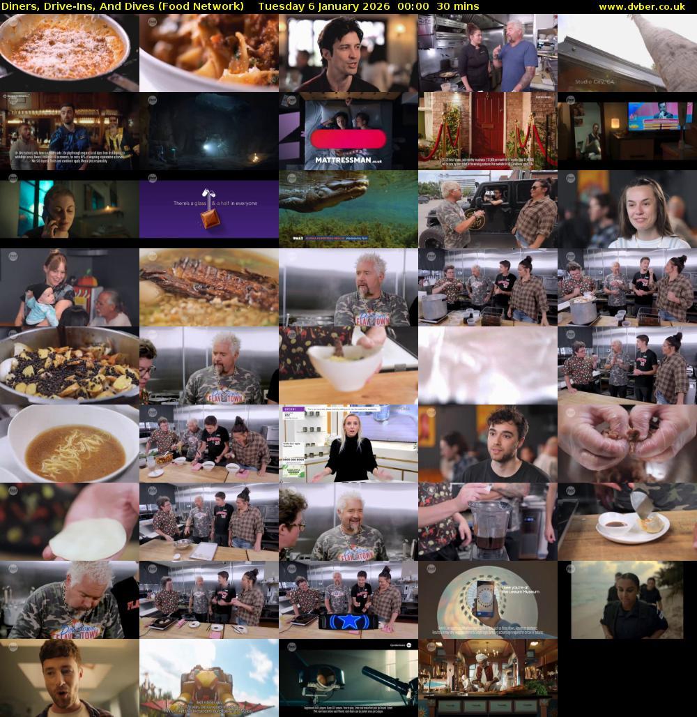 Diners, Drive-Ins, And Dives (Food Network) Tuesday 6 January 2026 00:00 - 00:30