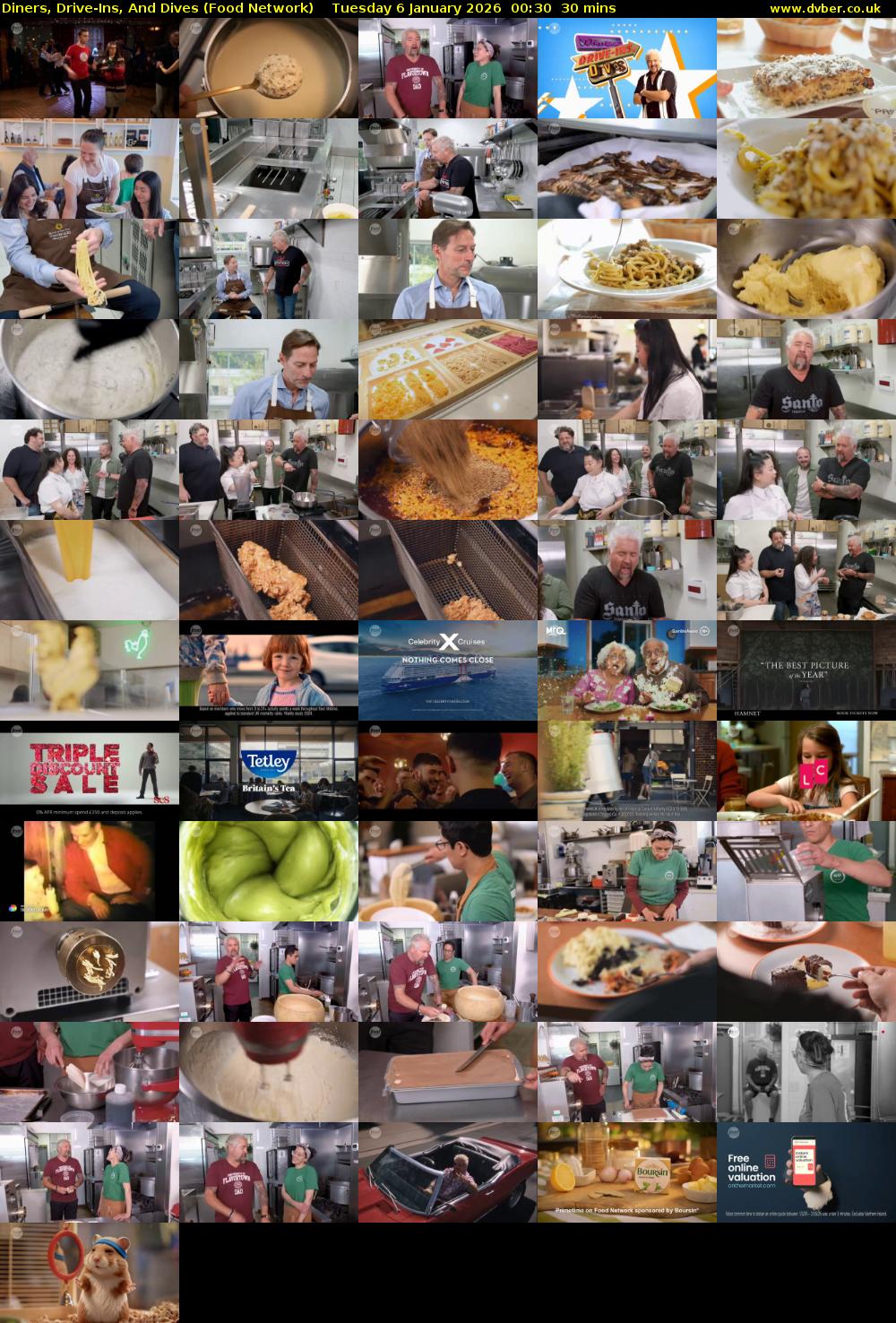 Diners, Drive-Ins, And Dives (Food Network) Tuesday 6 January 2026 00:30 - 01:00
