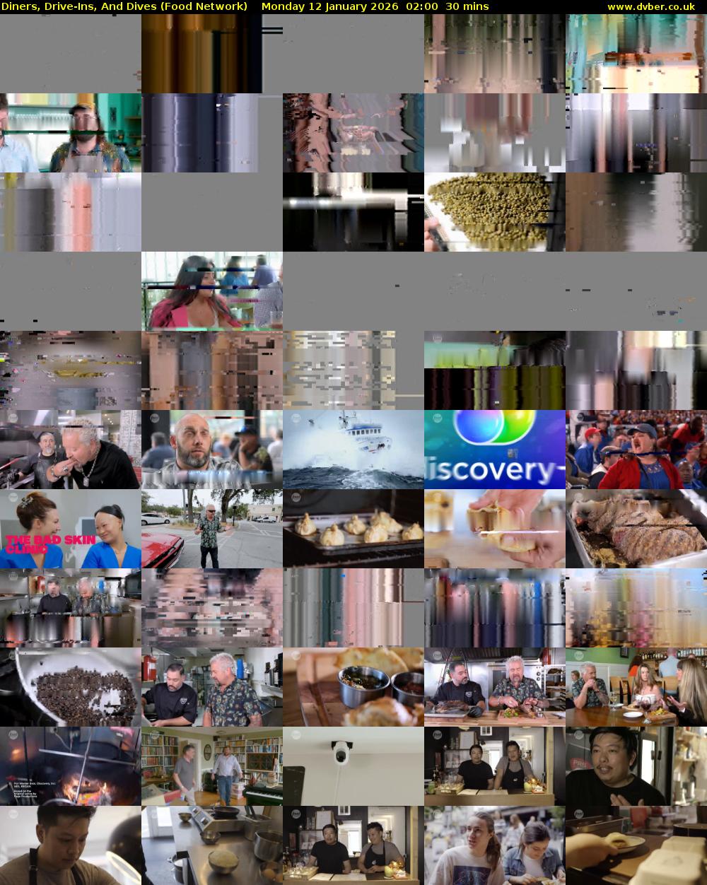 Diners, Drive-Ins, And Dives (Food Network) Monday 12 January 2026 02:00 - 02:30