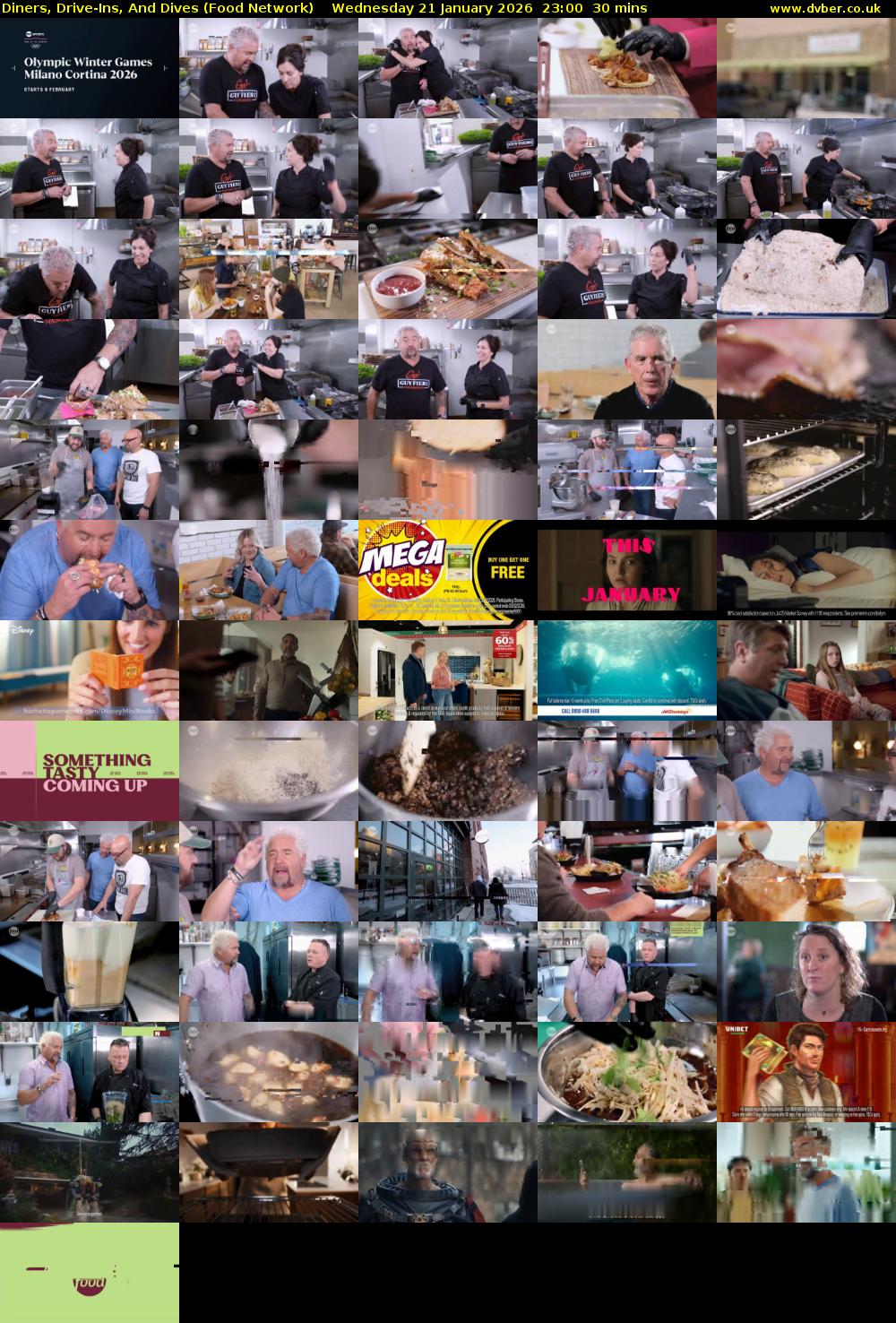 Diners, Drive-Ins, And Dives (Food Network) Wednesday 21 January 2026 23:00 - 23:30