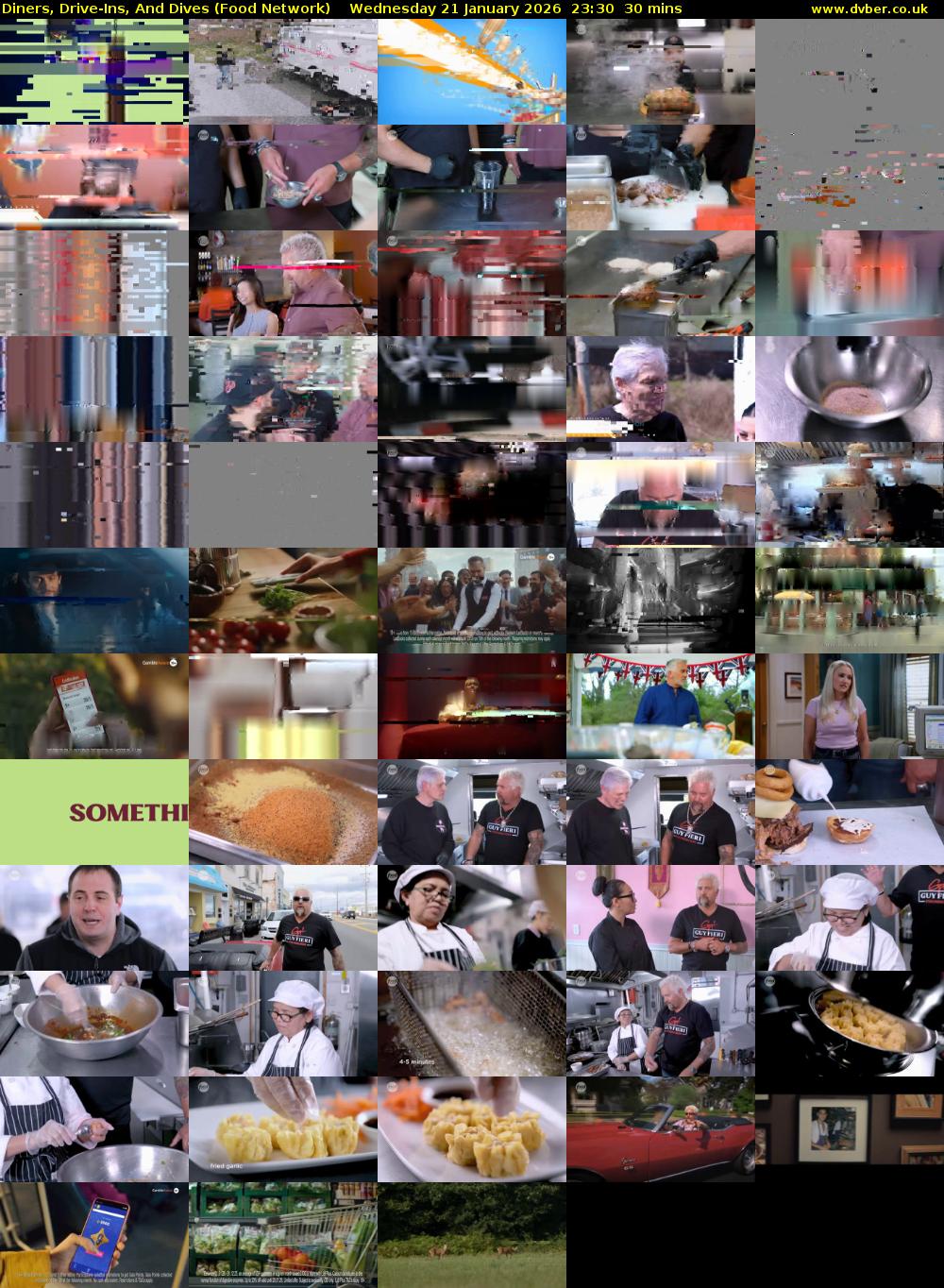 Diners, Drive-Ins, And Dives (Food Network) Wednesday 21 January 2026 23:30 - 00:00