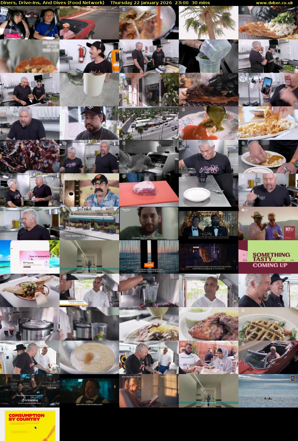 Diners, Drive-Ins, And Dives (Food Network) Thursday 22 January 2026 23:00 - 23:30