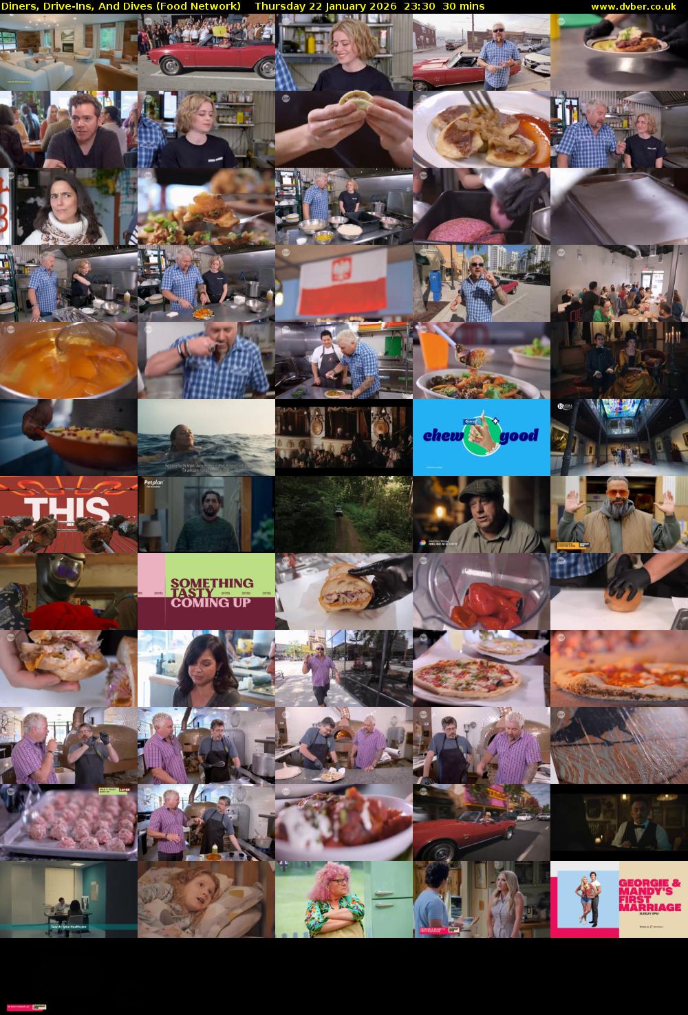 Diners, Drive-Ins, And Dives (Food Network) Thursday 22 January 2026 23:30 - 00:00