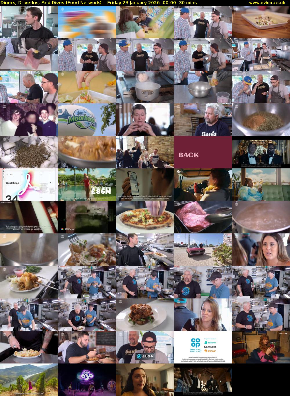 Diners, Drive-Ins, And Dives (Food Network) Friday 23 January 2026 00:00 - 00:30
