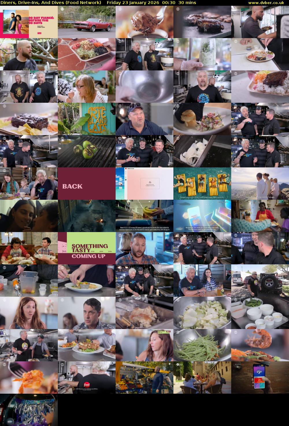 Diners, Drive-Ins, And Dives (Food Network) Friday 23 January 2026 00:30 - 01:00
