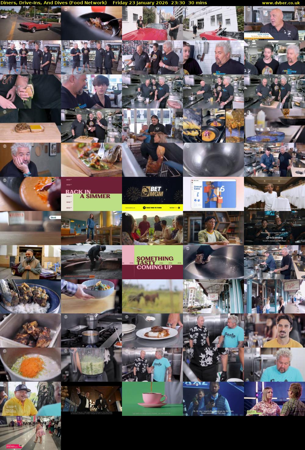 Diners, Drive-Ins, And Dives (Food Network) Friday 23 January 2026 23:30 - 00:00