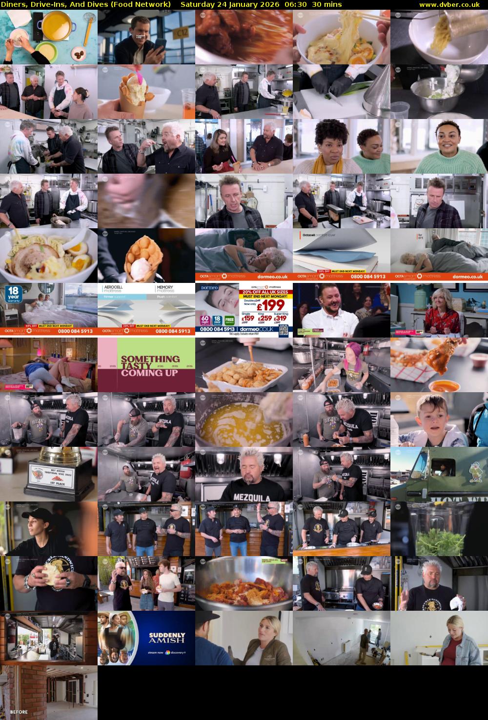 Diners, Drive-Ins, And Dives (Food Network) Saturday 24 January 2026 06:30 - 07:00