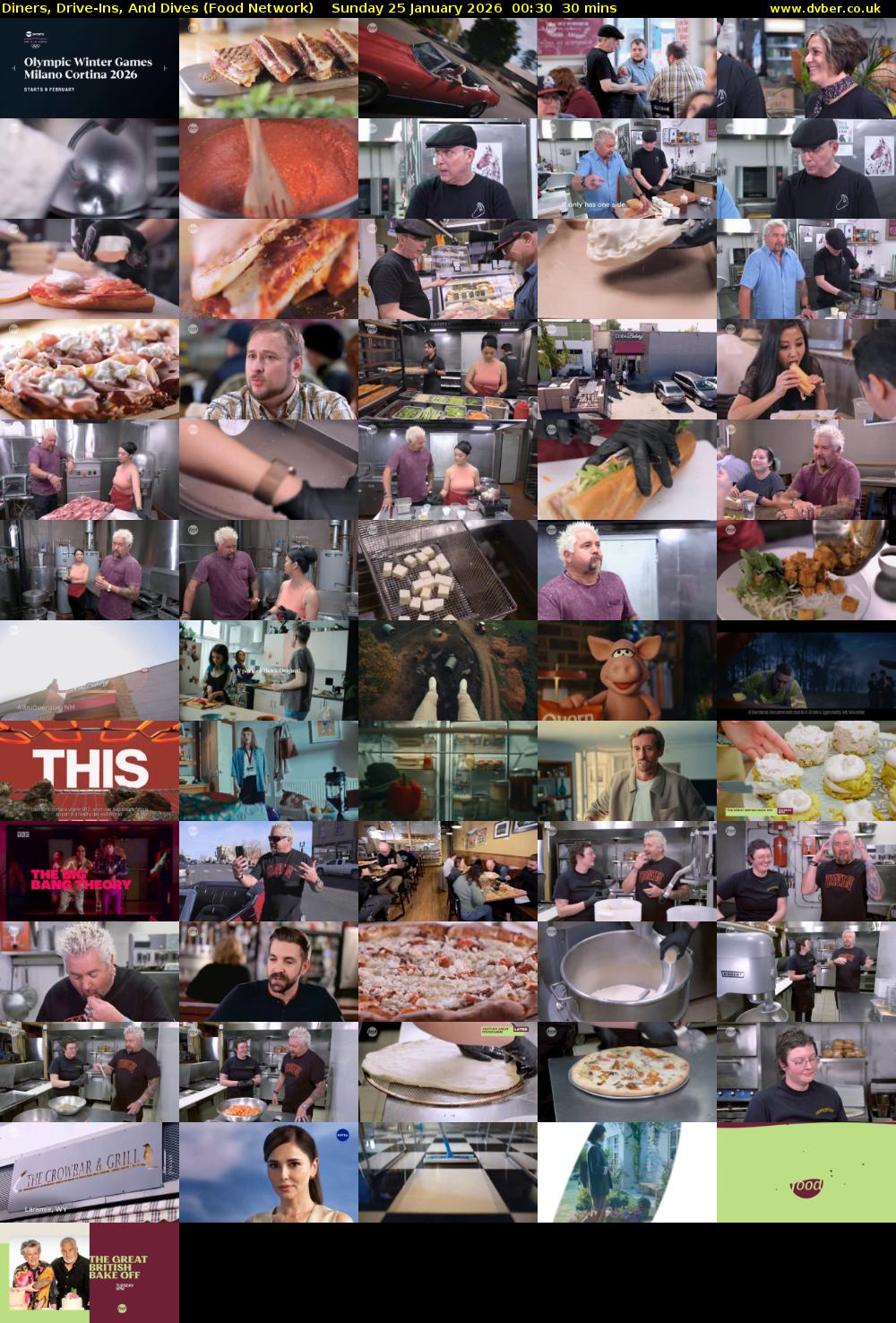 Diners, Drive-Ins, And Dives (Food Network) Sunday 25 January 2026 00:30 - 01:00
