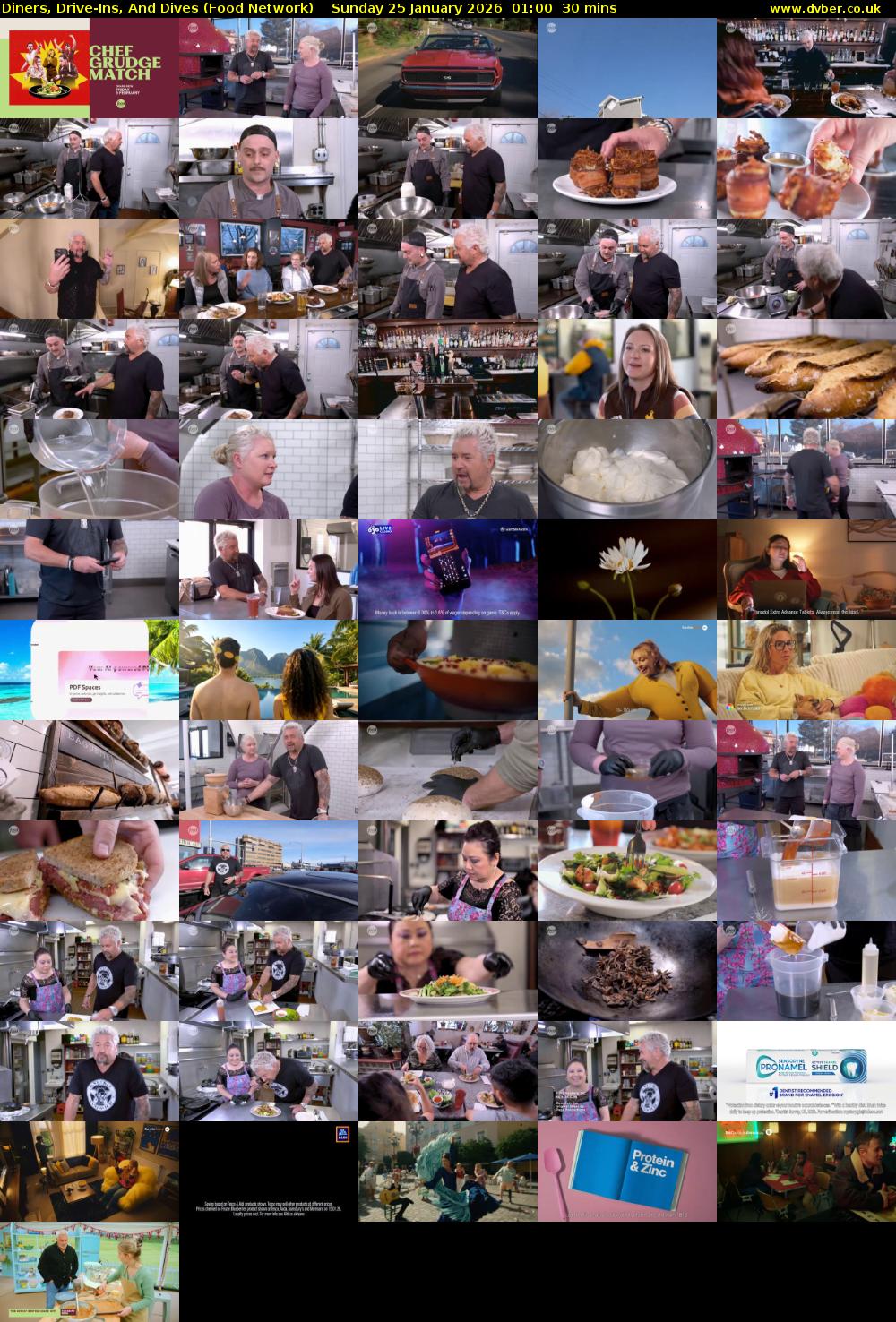 Diners, Drive-Ins, And Dives (Food Network) Sunday 25 January 2026 01:00 - 01:30