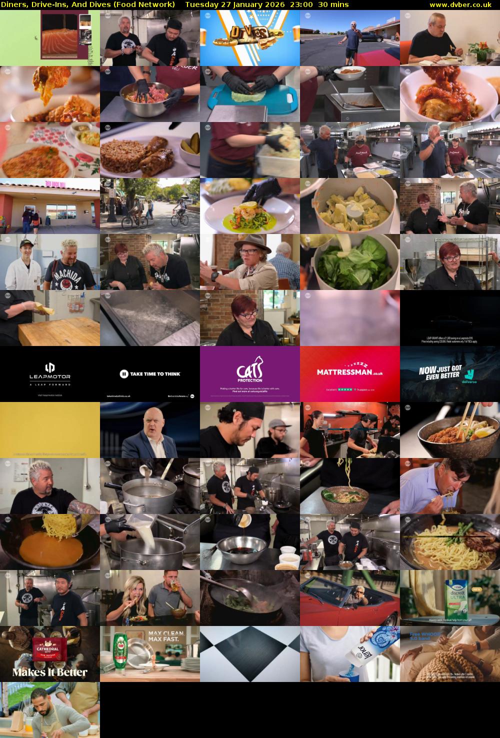Diners, Drive-Ins, And Dives (Food Network) Tuesday 27 January 2026 23:00 - 23:30