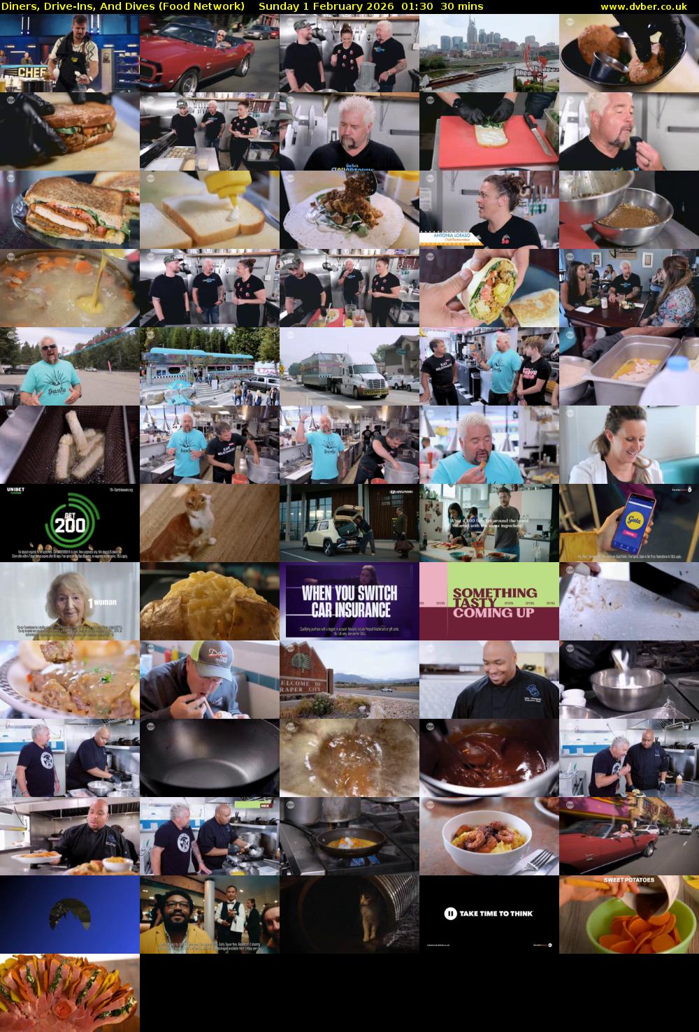 Diners, Drive-Ins, And Dives (Food Network) Sunday 1 February 2026 01:30 - 02:00