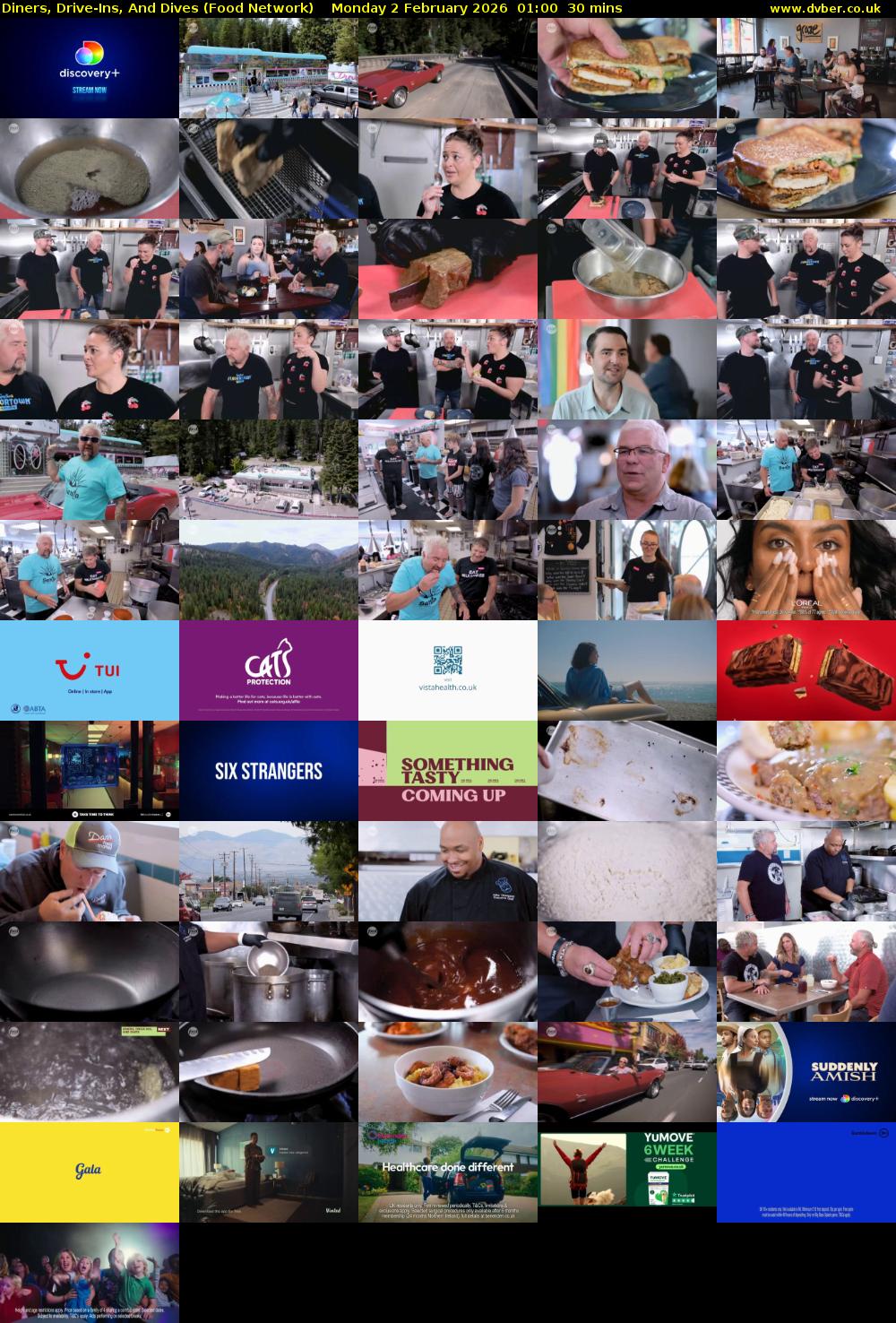 Diners, Drive-Ins, And Dives (Food Network) Monday 2 February 2026 01:00 - 01:30