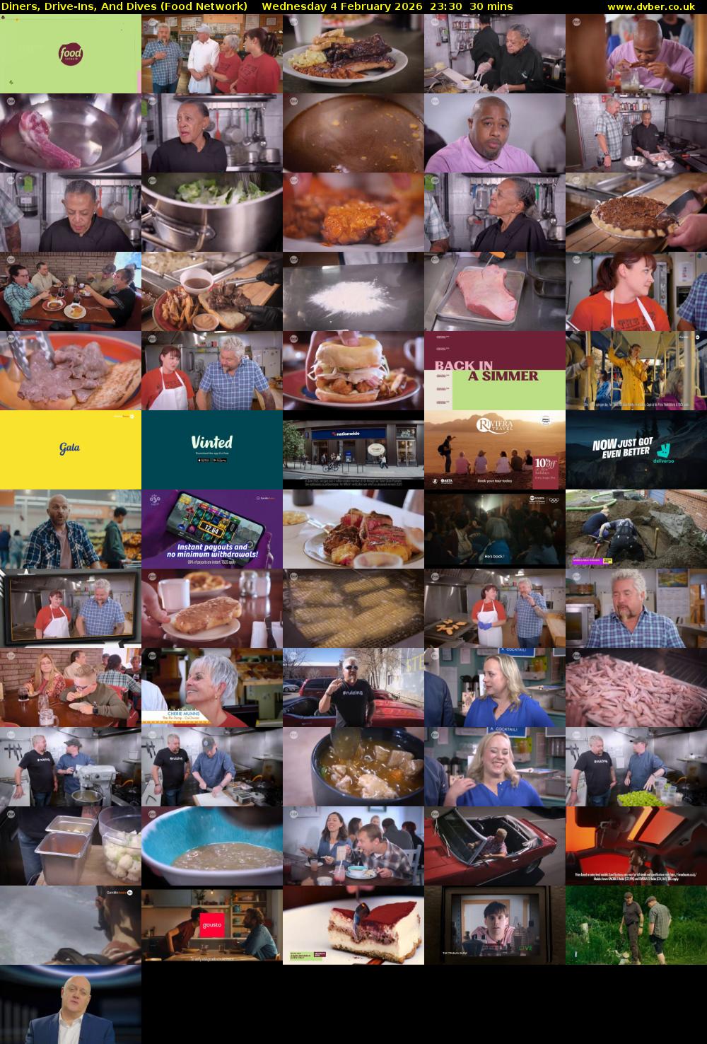 Diners, Drive-Ins, And Dives (Food Network) Wednesday 4 February 2026 23:30 - 00:00
