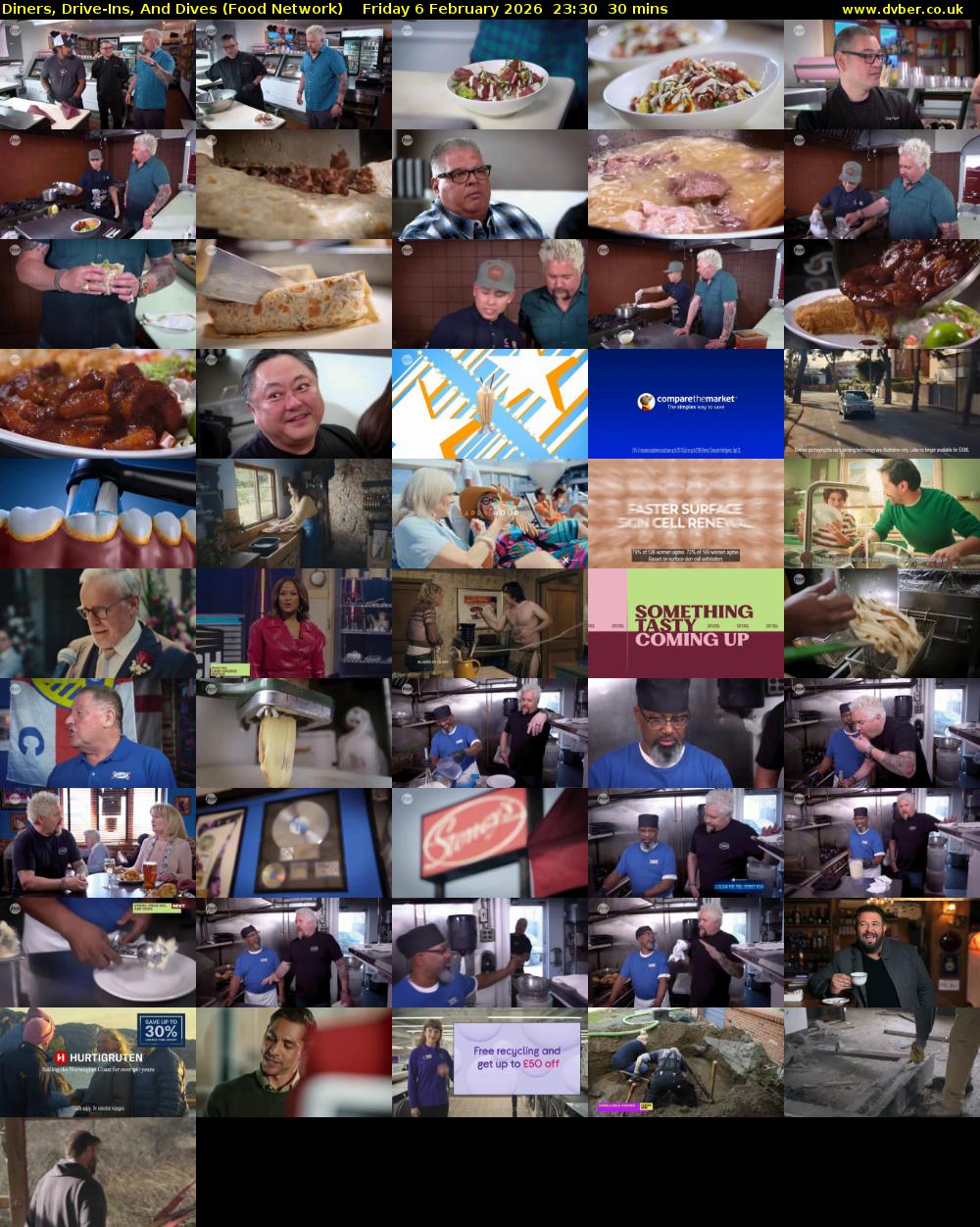 Diners, Drive-Ins, And Dives (Food Network) Friday 6 February 2026 23:30 - 00:00